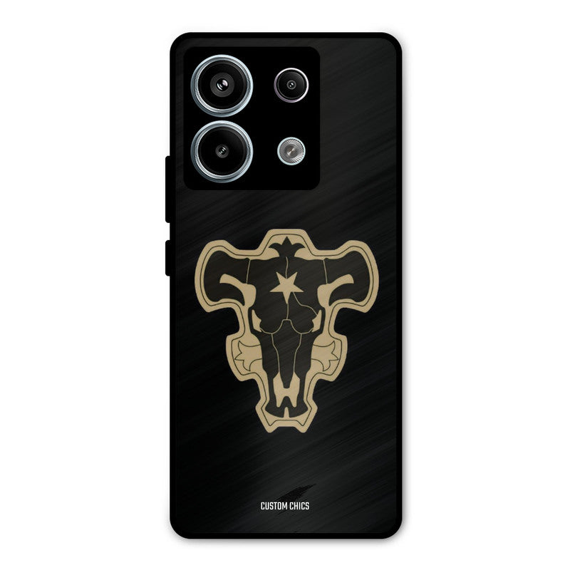 Black Bulls Logo Redmi Note 13 Pro 5G Mobile Back Cover - Anime PrintShield Case