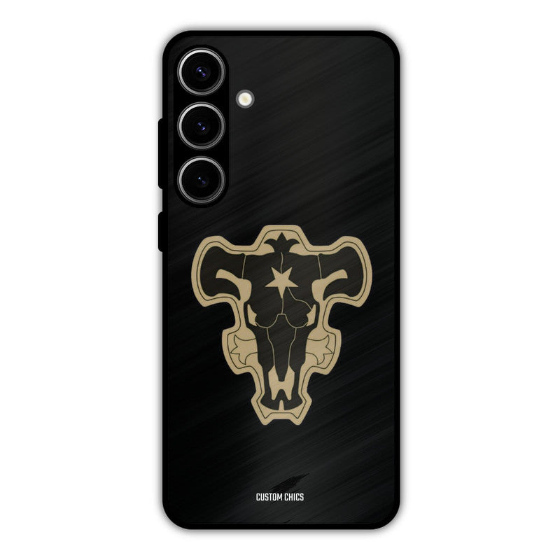Black Bulls Logo Samsung Galaxy S24 Plus Mobile Back Cover - Anime PrintShield Case