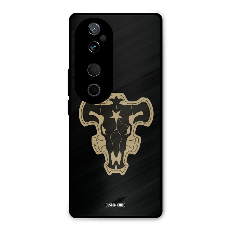 Black Bulls Logo Vivo V40 Mobile Back Cover - Anime PrintShield Case