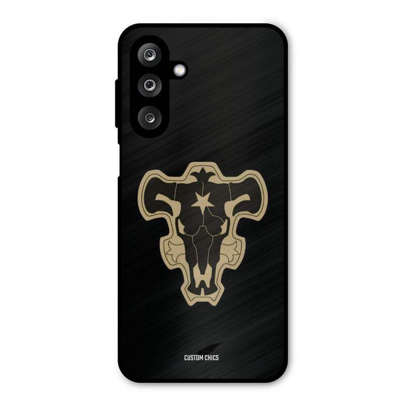 Black Bulls Logo Samsung Galaxy M36 Mobile Back Cover - Anime PrintShield Case