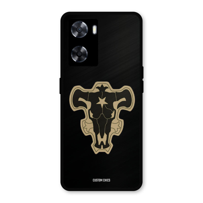 Black Bulls Logo Oppo A57 2022 Mobile Back Cover - Anime PrintShield Case