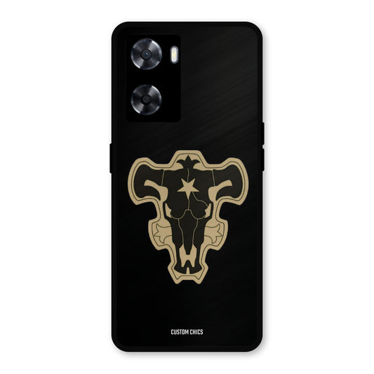 Black Bulls Logo Oppo A57 2022 Mobile Back Cover - Anime PrintShield Case