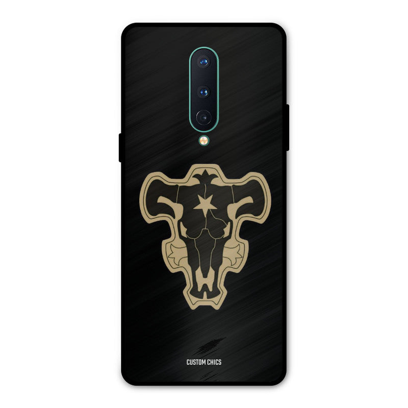 Black Bulls Logo Oneplus 8 Mobile Back Cover - Anime PrintShield Case