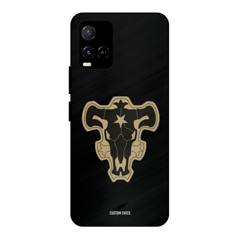 Black Bulls Logo Vivo Y33s Mobile Back Cover - Anime PrintShield Case