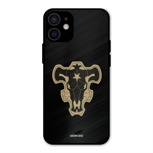 Black Bulls Logo iPhone 12 Mini Mobile Back Cover - Anime PrintShield Case