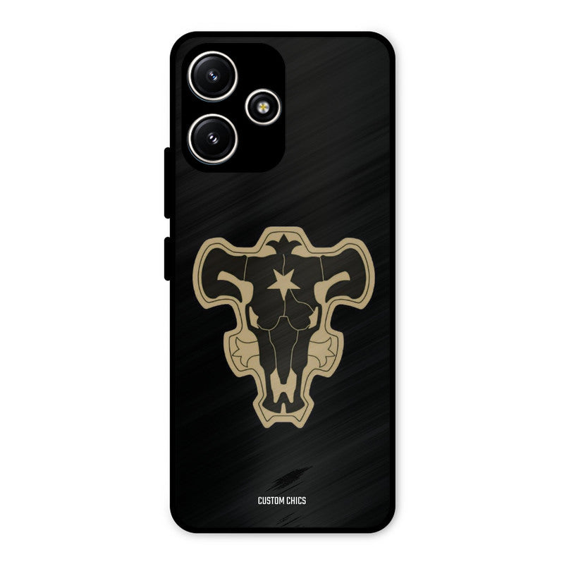 Black Bulls Logo Redmi 12 5G Mobile Back Cover - Anime PrintShield Case