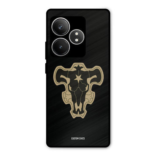 Black Bulls Logo Realme GT 6T Mobile Back Cover - Anime PrintShield Case