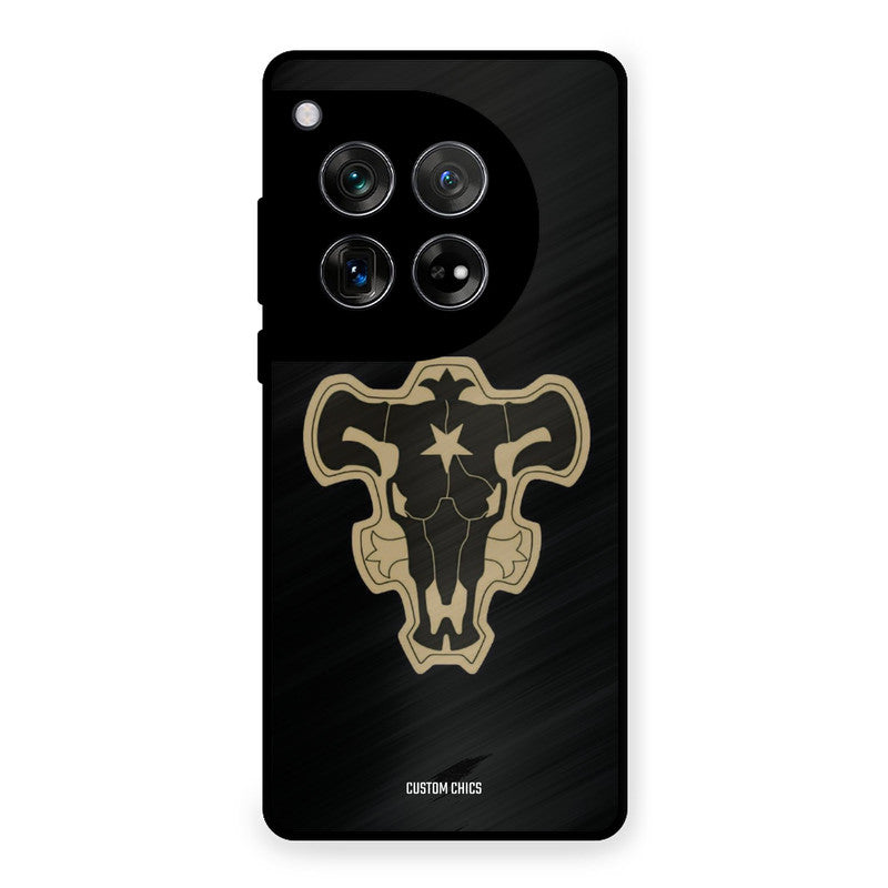 Black Bulls Logo OnePlus 12 Mobile Back Cover - Anime PrintShield Case