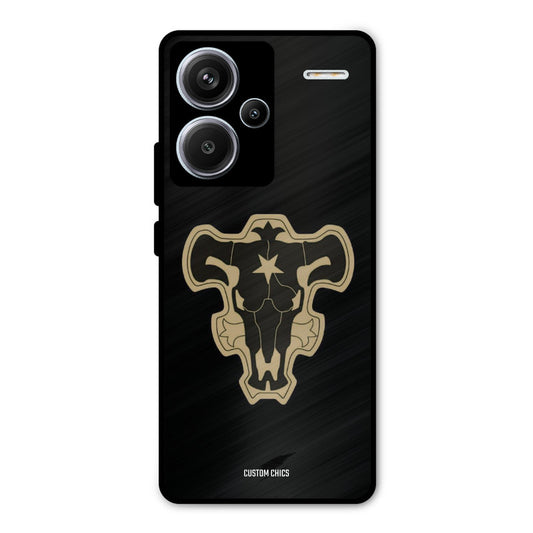 Black Bulls Logo Redmi Note 13 Pro Plus Mobile Back Cover - Anime PrintShield Case