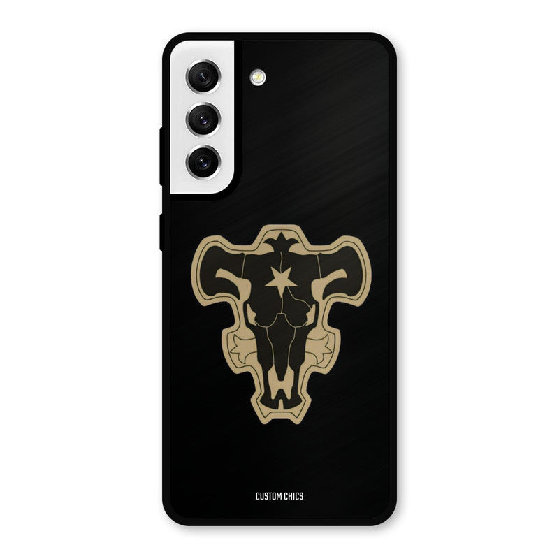 Black Bulls Logo Samsung Galaxy S21 FE 5G Mobile Back Cover - Anime PrintShield Case