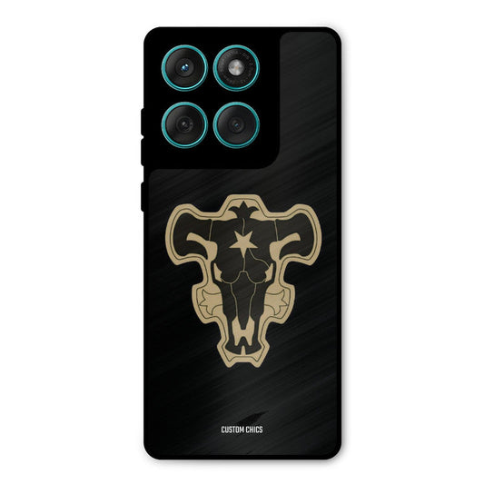 Black Bulls Logo Motorola Edge 60 Mobile Back Cover - Anime PrintShield Case