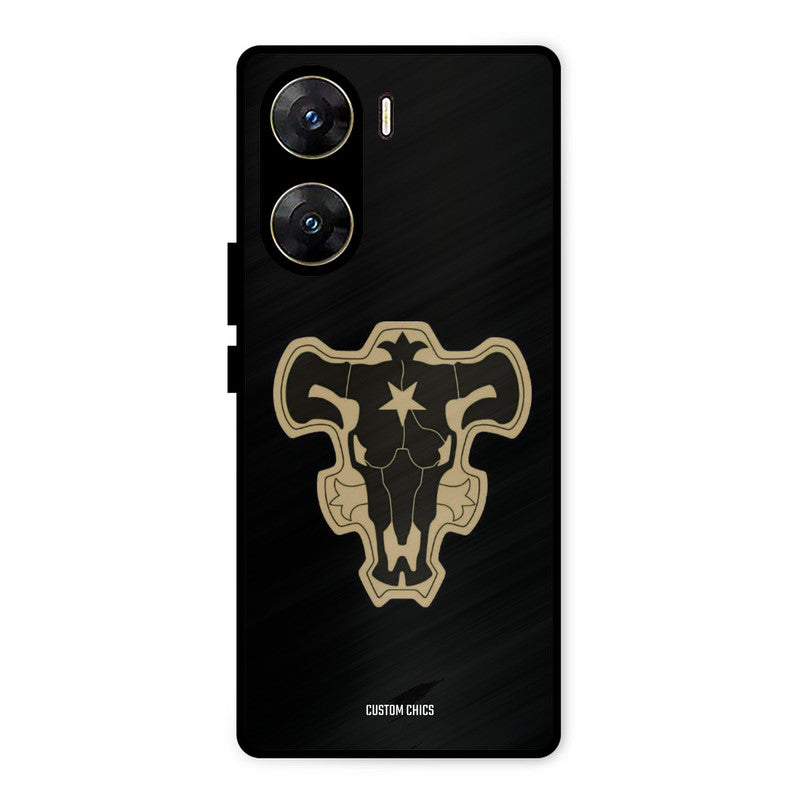 Black Bulls Logo Vivo V29e Mobile Back Cover - Anime PrintShield Case
