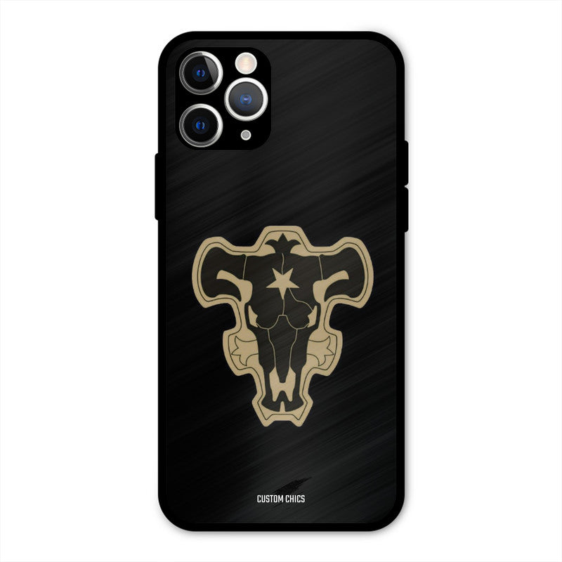 Black Bulls Logo iPhone 11 Pro Mobile Back Cover - Anime PrintShield Case