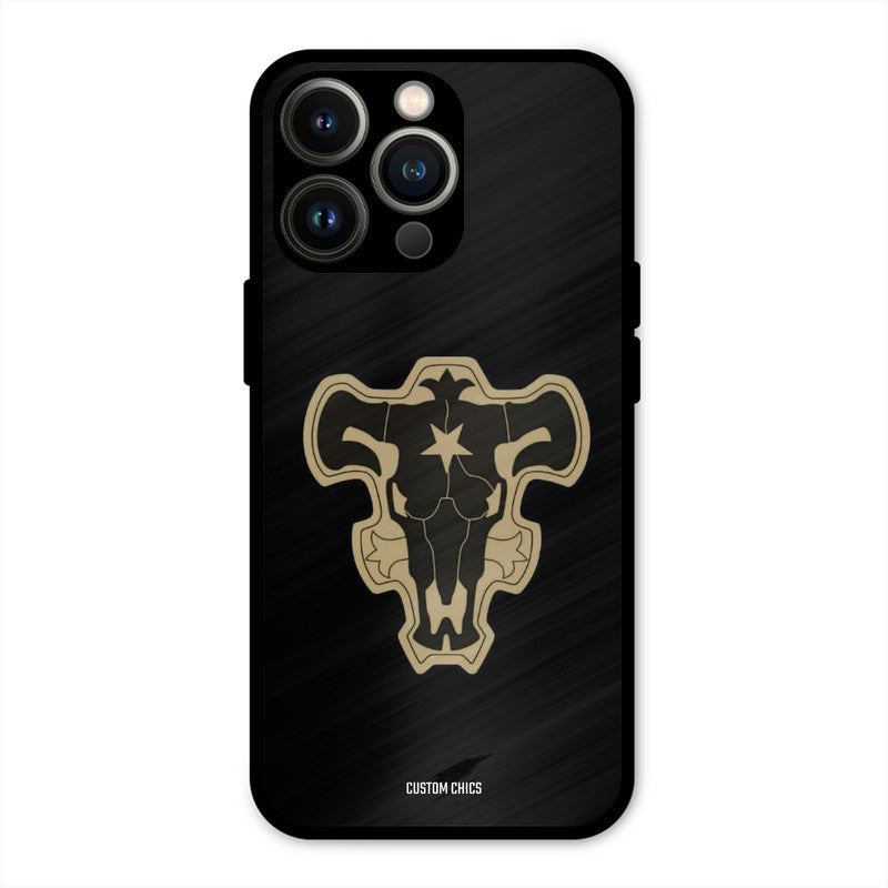 Black Bulls Logo iPhone 13 Pro Max Mobile Back Cover - Anime PrintShield Case