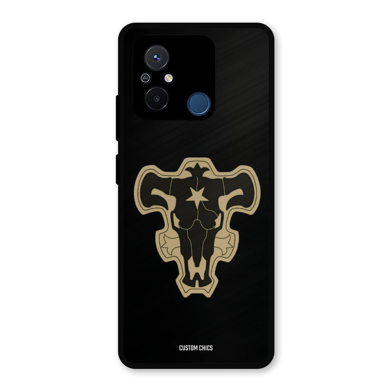 Black Bulls Logo Redmi 12c Mobile Back Cover - Anime PrintShield Case
