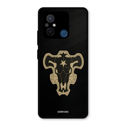 Black Bulls Logo Redmi 12c Mobile Back Cover - Anime PrintShield Case