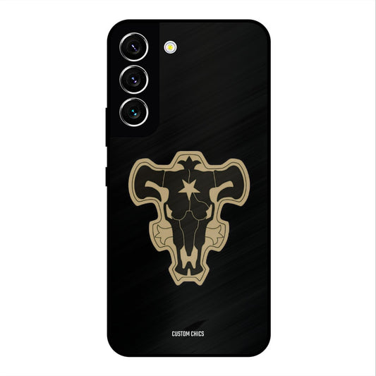 Black Bulls Logo Samsung Galaxy S22 Mobile Back Cover - Anime PrintShield Case