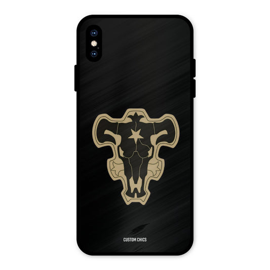 Black Bulls Logo iPhone XS Max Mobile Back Cover - Anime PrintShield Case