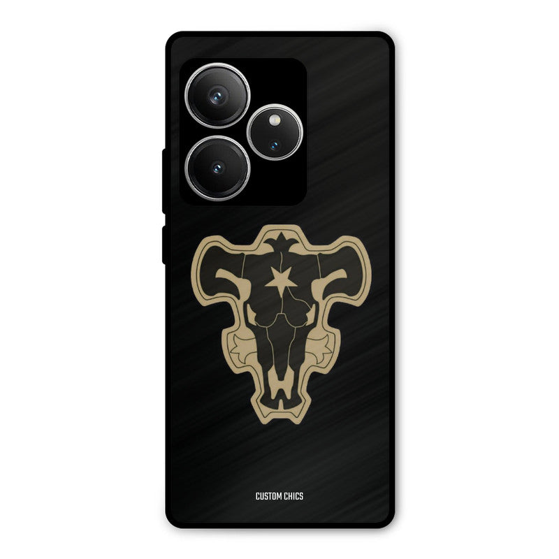 Black Bulls Logo Realme GT 6 Mobile Back Cover - Anime PrintShield Case