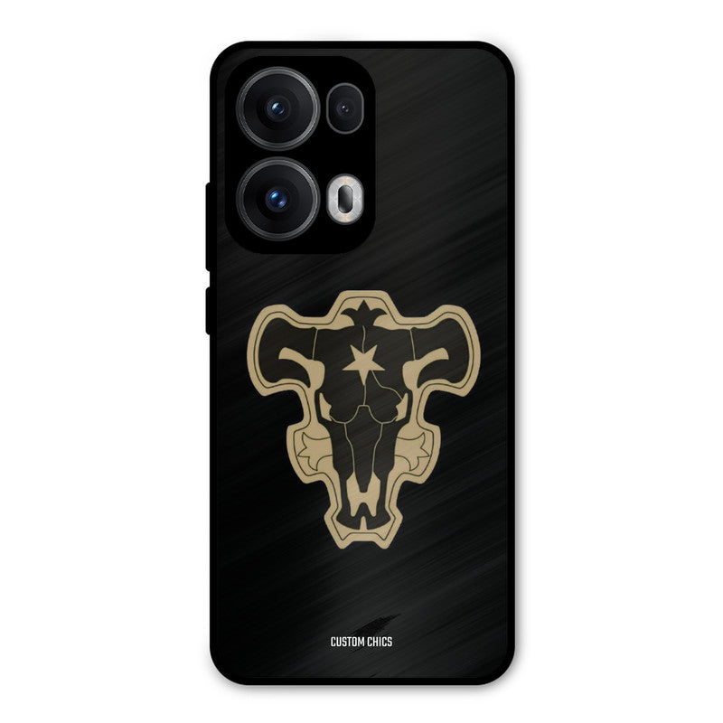 Black Bulls Logo Oppo Reno 13 Pro 5G Mobile Back Cover - Anime PrintShield Case