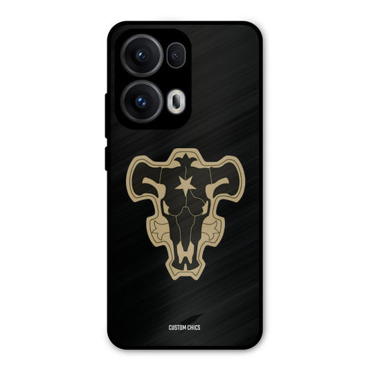 Black Bulls Logo Oppo Reno 13 Pro 5G Mobile Back Cover - Anime PrintShield Case