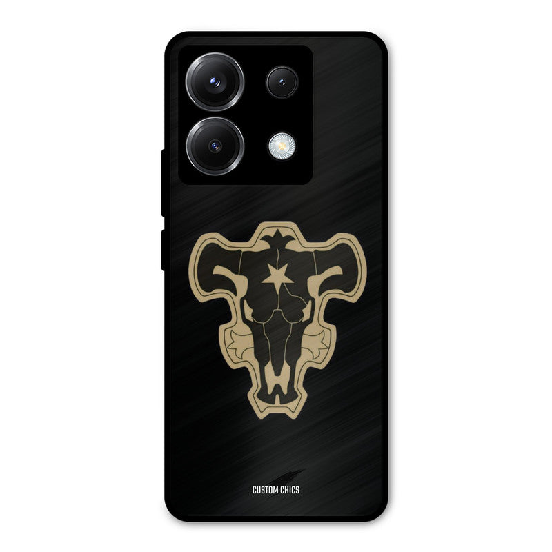 Black Bulls Logo Poco X6 Mobile Back Cover - Anime PrintShield Case