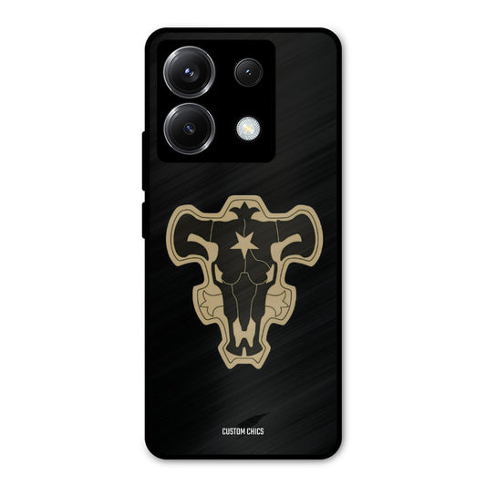 Black Bulls Logo Poco X6 Mobile Back Cover - Anime PrintShield Case