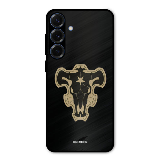 Black Bulls Logo Samsung Galaxy S25 Plus Mobile Back Cover - Anime PrintShield Case
