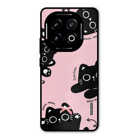 Black Cat Pattern iQOO 13 Mobile Back Cover - Cute PrintShield Case