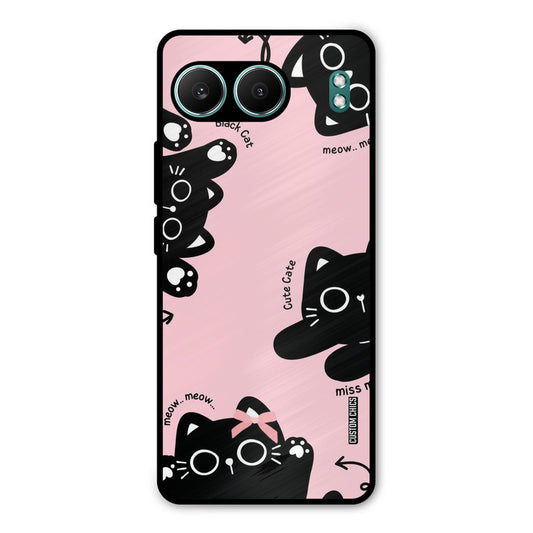Black Cat Pattern OnePlus Nord 4 Mobile Back Cover - Cute PrintShield Case