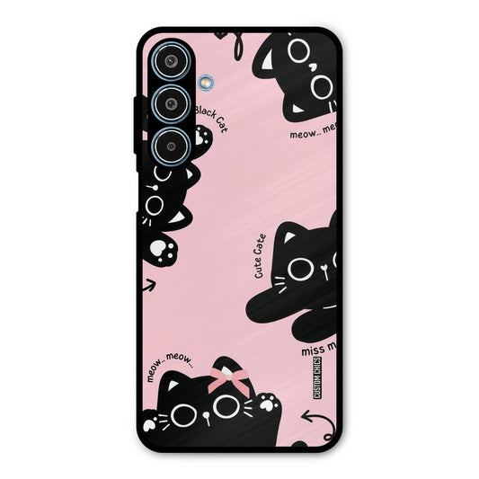 Black Cat Pattern Samsung Galaxy M35 5G Mobile Back Cover - Cute PrintShield Case