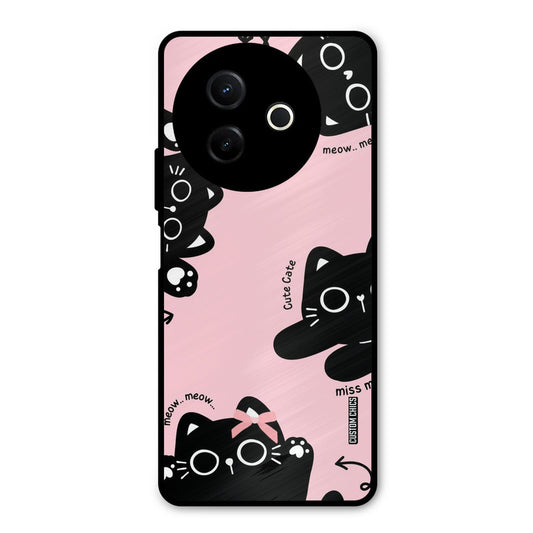 Black Cat Pattern Vivo Y39 Mobile Back Cover - Cute PrintShield Case