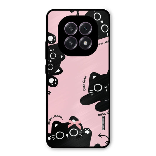 Black Cat Pattern Oppo F29 Mobile Back Cover - Cute PrintShield Case