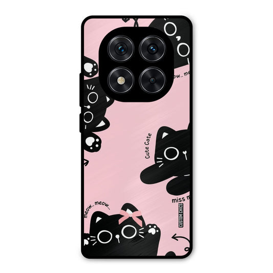 Black Cat Pattern Redmi Note 14 Pro Mobile Back Cover - Cute PrintShield Case