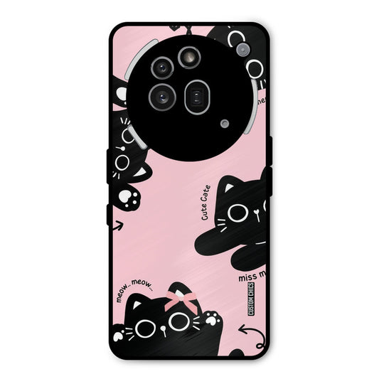 Black Cat Pattern Nothing Phone 3A Pro Mobile Back Cover - Cute PrintShield Case