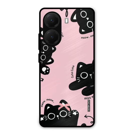 Black Cat Pattern Poco X7 Pro Mobile Back Cover - Cute PrintShield Case