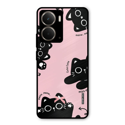 Black Cat Pattern Realme P3 Mobile Back Cover - Cute PrintShield Case