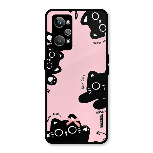 Black Cat Pattern Realme GT Neo 2 Mobile Back Cover - Cute PrintShield Case
