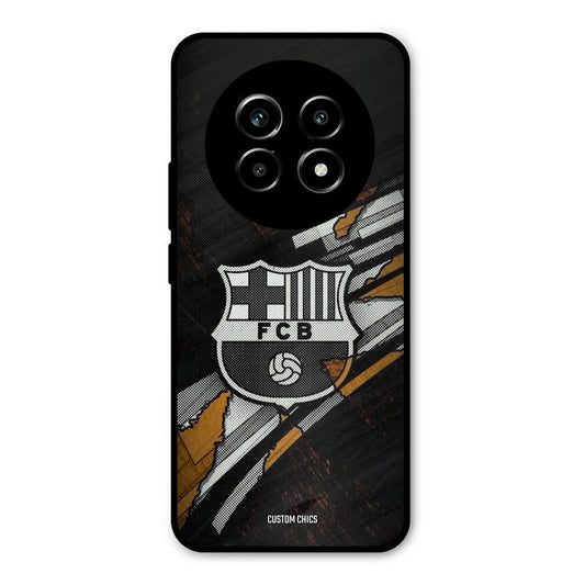 Black FCB Logo Realme 14 Pro lite Mobile Back Cover - Sports PrintShield Case