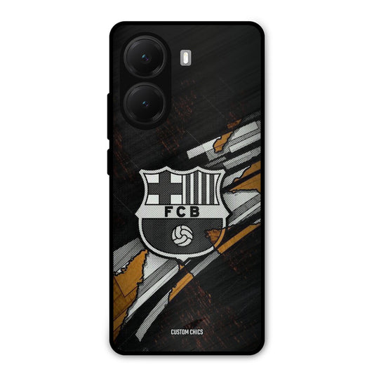 Black FCB Logo Poco X7 Pro Mobile Back Cover - Sports PrintShield Case