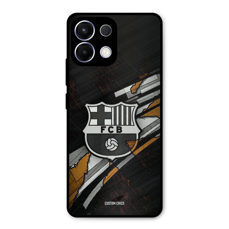 Black FCB Logo Oppo K13 5G Mobile Back Cover - Sports PrintShield Case