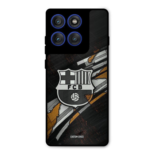 Black FCB Logo Motorola Edge 60 Pro Mobile Back Cover - Sports PrintShield Case