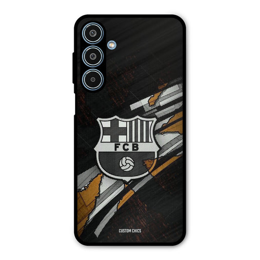 Black FCB Logo Samsung Galaxy M35 5G Mobile Back Cover - Sports PrintShield Case
