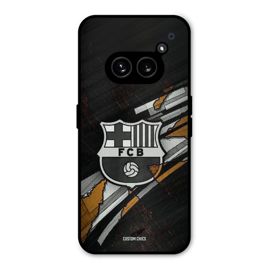 Black FCB Logo Nothing Phone 2a Mobile Back Cover - Sports PrintShield Case