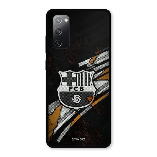 Black FCB Logo Samsung Galaxy S20 FE Mobile Back Cover - Sports PrintShield Case
