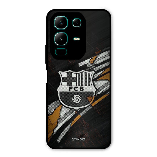 Black FCB Logo Infinix Note 50x Mobile Back Cover - Sports PrintShield Case