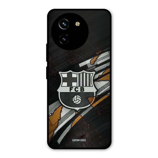 Black FCB Logo Vivo Y200i Mobile Back Cover - Sports PrintShield Case