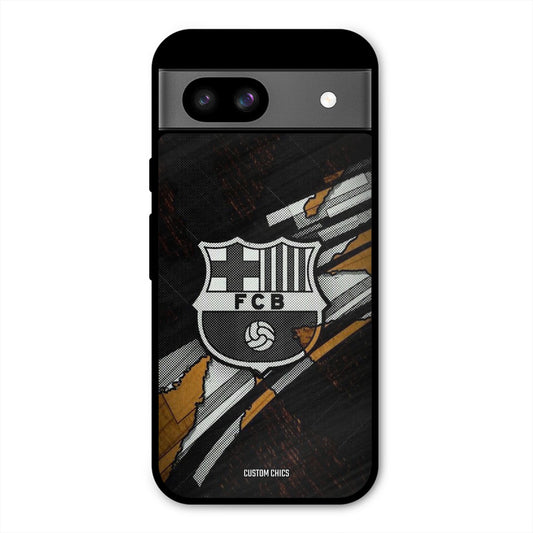 Black FCB Logo Google Pixel 8a Mobile Back Cover - Sports PrintShield Case