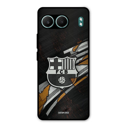 Black FCB Logo OnePlus Nord 4 Mobile Back Cover - Sports PrintShield Case