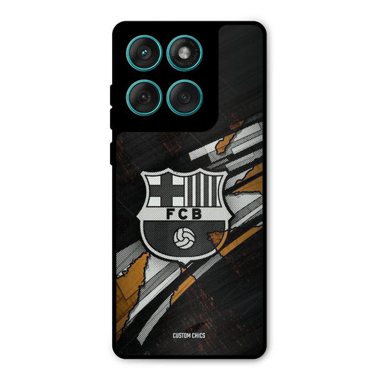 Black FCB Logo Motorola Edge 60 Fusion Mobile Back Cover - Sports PrintShield Case